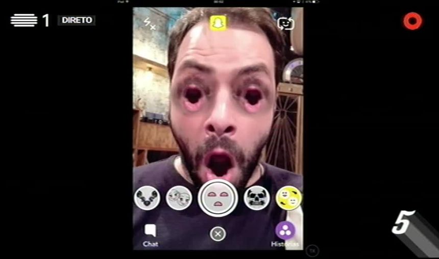 António Zambujo diverte-se com o Snapchat