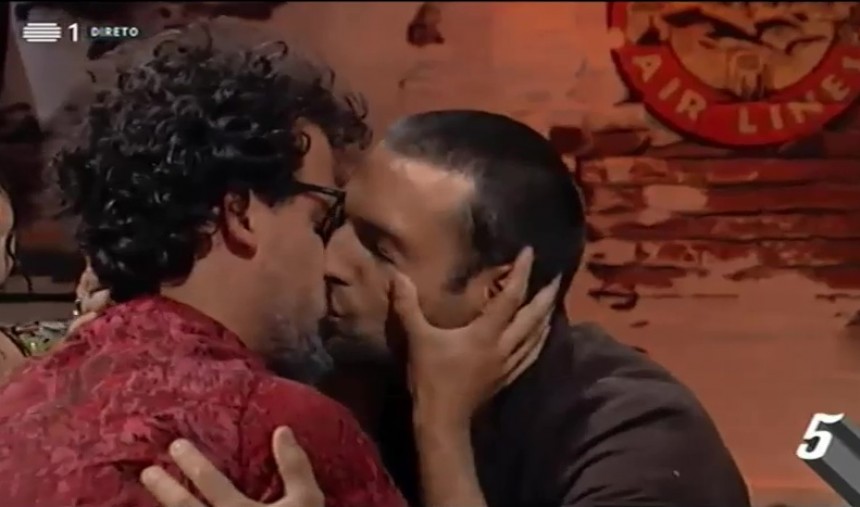 José Fidalgo beija Manuel Pureza