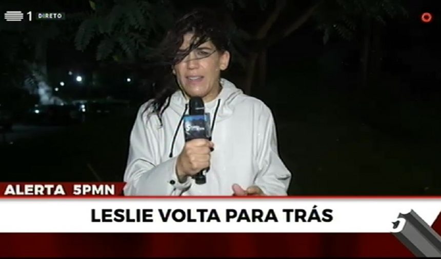Inês Lopes Gonçalves em direto do olho do furacão Leslie
