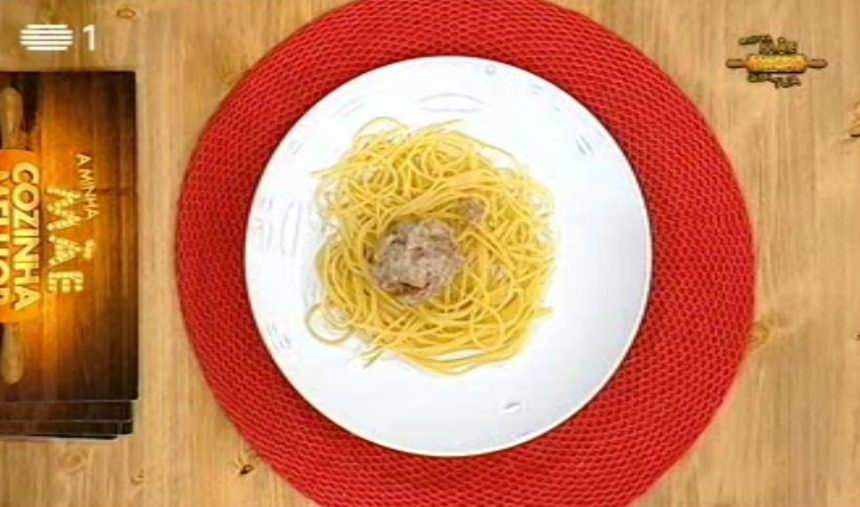 Almôndegas com esparguete