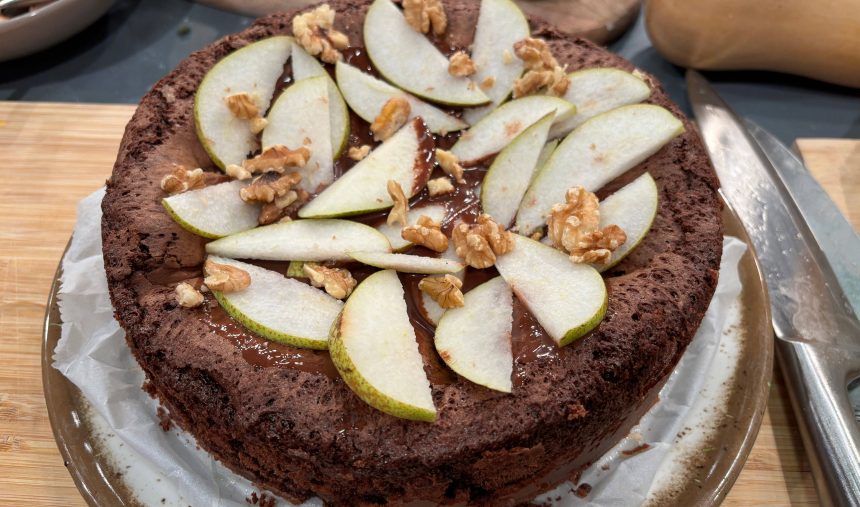 Bolo de Chocolate e Pera - Chef Fábio Bernardino