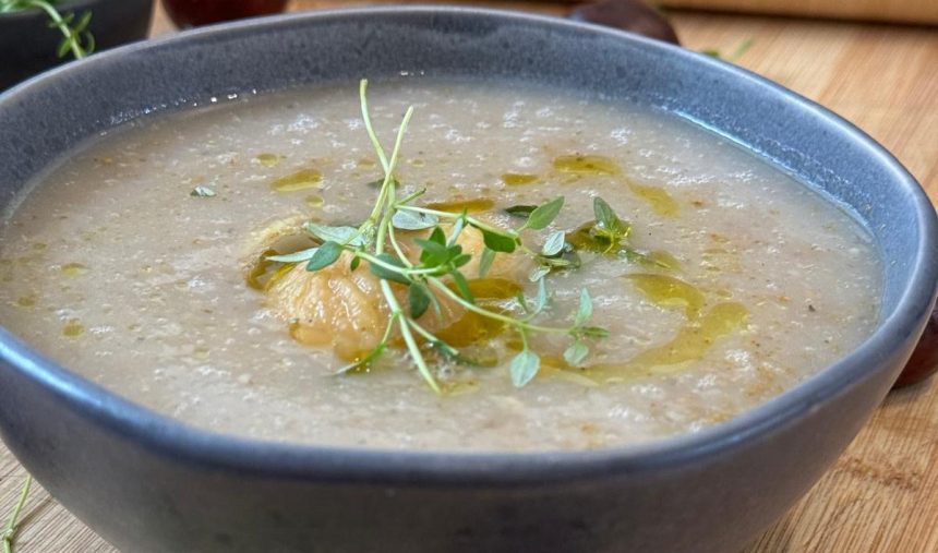 Sopa de Cogumelos e Castanha - Chef Fábio Bernardino