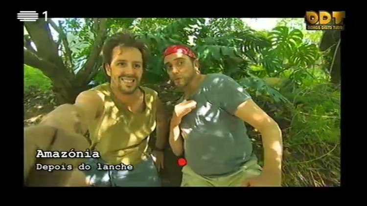 Angel-O e Paulo Vintém no reality-show Perdidos na Geografia