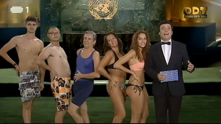 Candidatos a Secretário Geral da ONU desfilam em fato de banho
