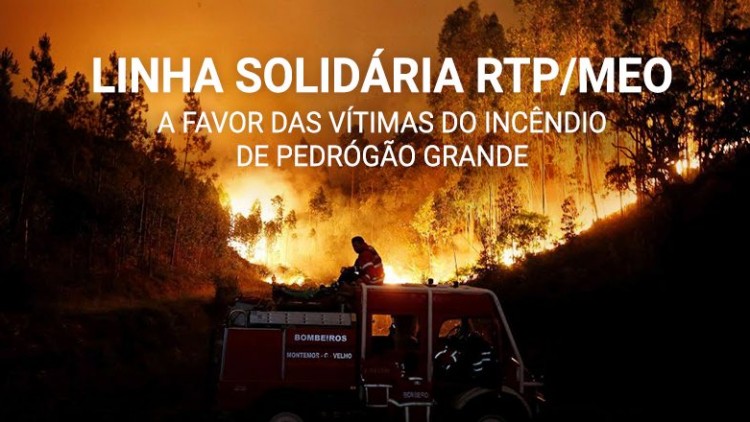 Nova linha solidária RTP/SIC/TVI/MEO a favor das vítimas do incêndio de Pedrógão Grande