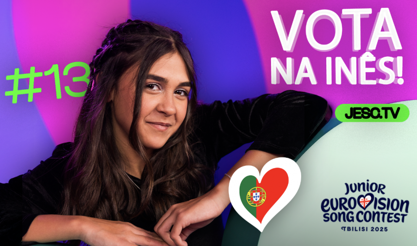 Imagem de Eurovisão Júnior 2025: Como votar na Inês Gonçalves (sexta e sábado!)