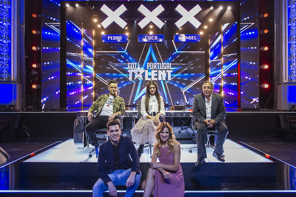 Os jurados e os apresentadores Got Talent Portugal RTP