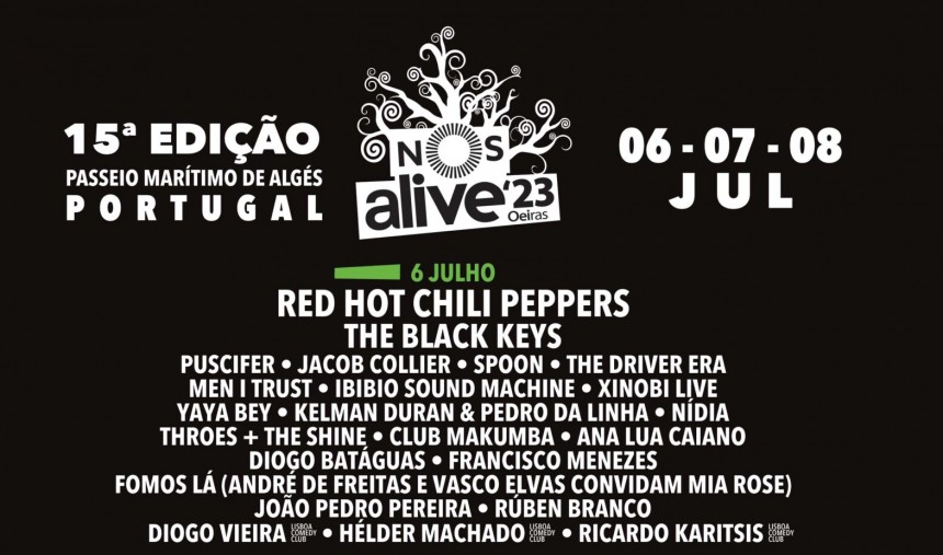 Cartaz NOS Alive 2023 NOS Alive RTP