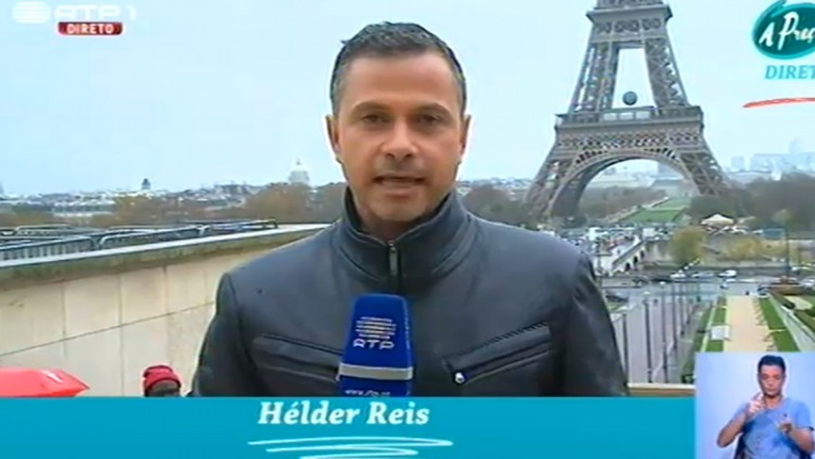 Hélder Reis na chegada a Paris