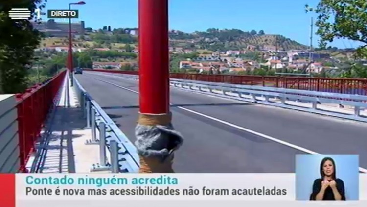 Ponte em Abrantes sem acesso a mobilidade reduzida