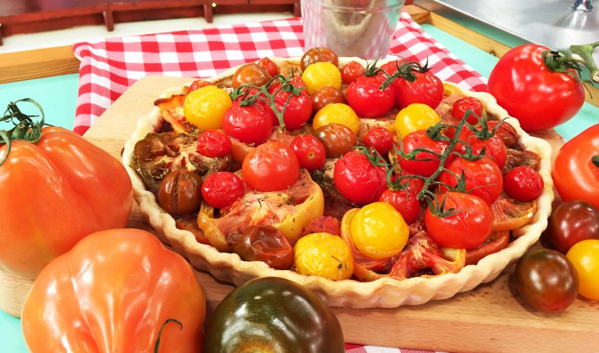 Tarte de Tomate e Tapenade de Azeitonas Pretas - Culinária