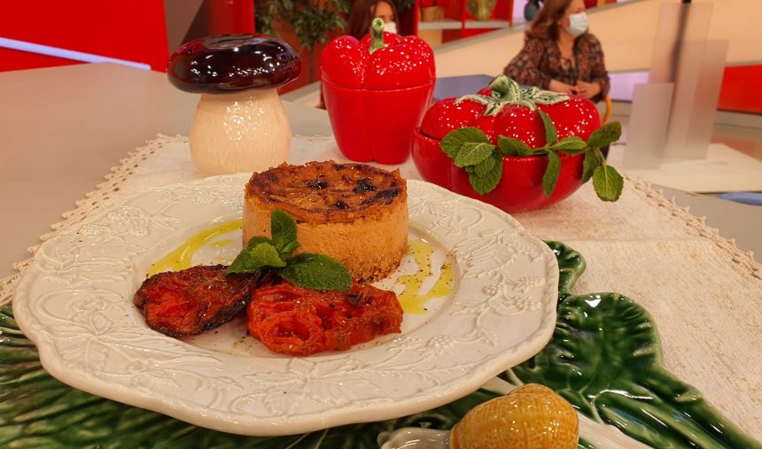 Cheesecake de tomate seco e nozes - Paula Peliteiro