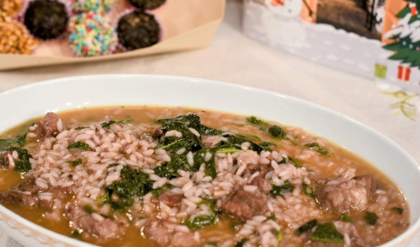 Arroz de costelinhas de porco em vinha d'alhos com grelos - Chef Marco Gomes