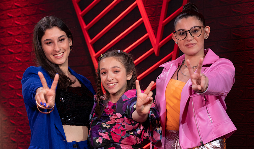 Irina, Núria e Maria Inês concorrentes The Voice Gerações 2023
