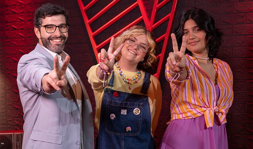 Gerson, Madalena e Maria concorrentes The Voice Gerações 2023