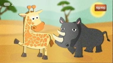 A Girafa e o Rinoceronte