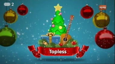 Pai Natal alegre, ativo e motivado | Topless