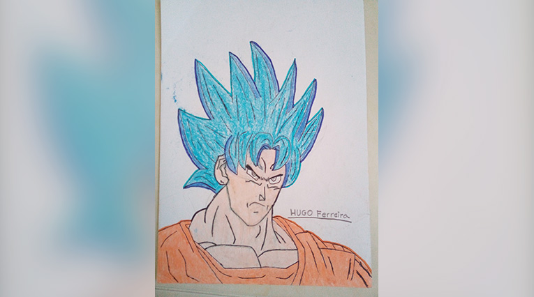 Goku Ssj, Desenho por Lucas Santos